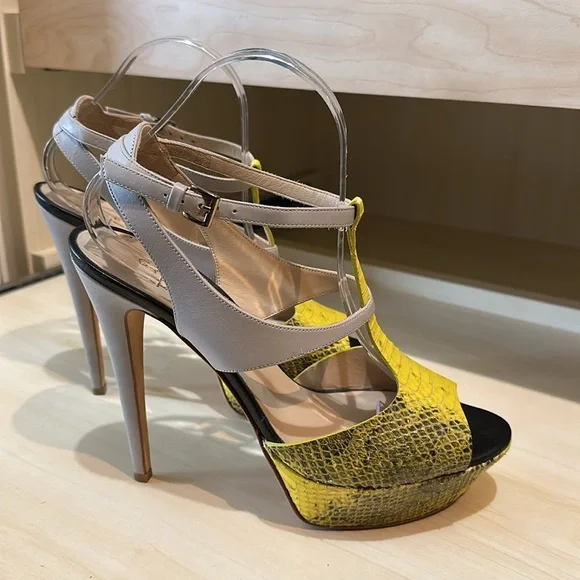 Grey Mer Platform Sandals Size 40 - Picture 4 of 8